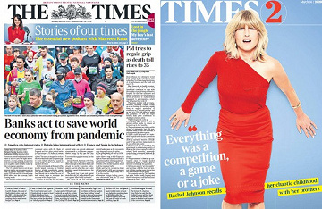 The Times + Times 2 - Monday, March 16, 2020