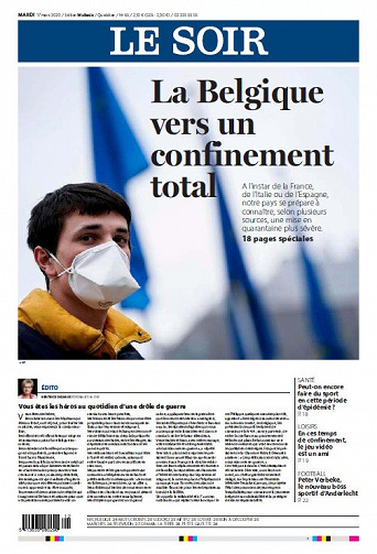 Le Soir - Mardi 17 Mars 2020