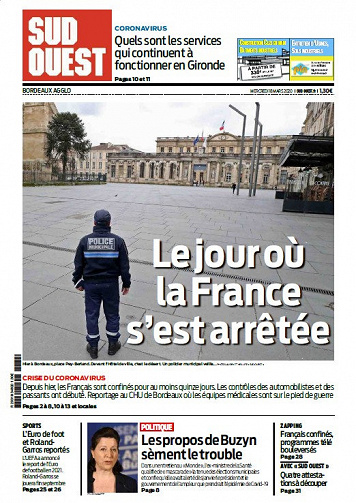 Sud Ouest Bordeaux Agglo - Mercredi 18 Mars 2020