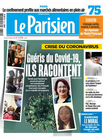Le Parisien du Jeudi 19 Mars 2020