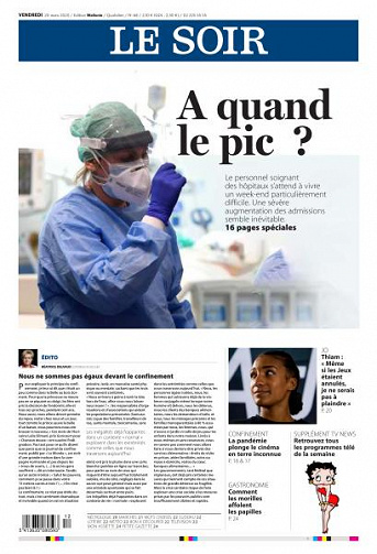 Le Soir - 20 Mars 2020