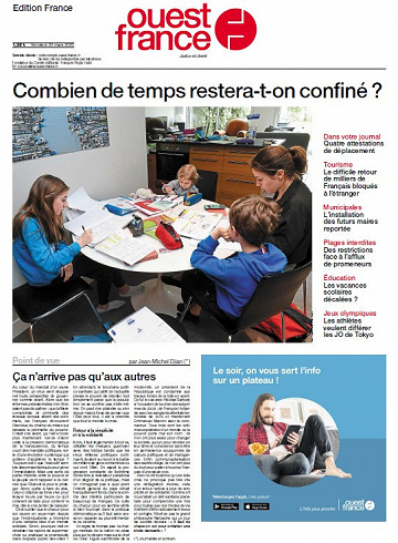 Ouest France - Vendredi 20 Mars 2020
