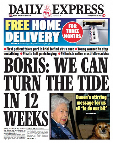 Daily Express - Friday, March 20, 2020