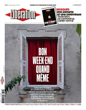 Libération du Samedi 21 et Dimanche 22 Mars 2020