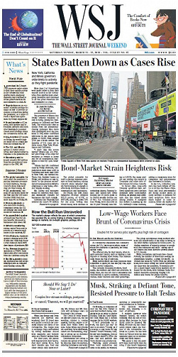 The Wall Street Journal - Saturday/Sunday, March 21-22, 2020