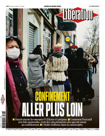 Liberation du Lundi 23 Mars 2020