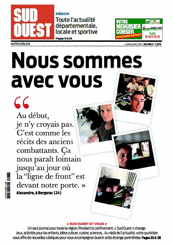 Sud Ouest - Lundi 23 Mars 2020