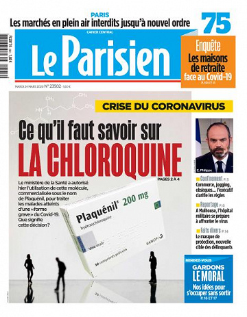 Le Parisien du Mardi 24 Mars 2020