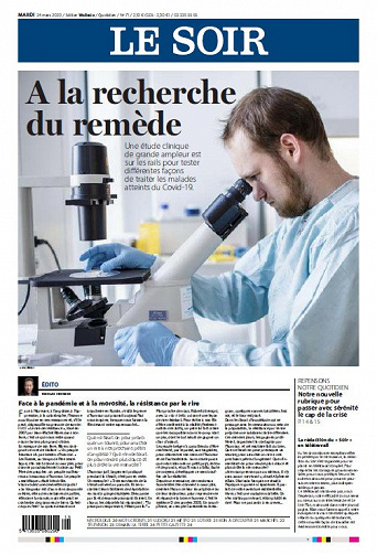 Le Soir - Mardi 24 Mars 2020