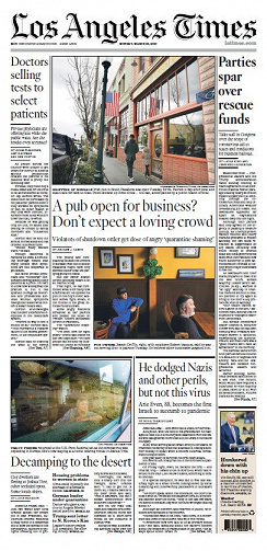 Los Angeles Times - Monday, March 23, 2020