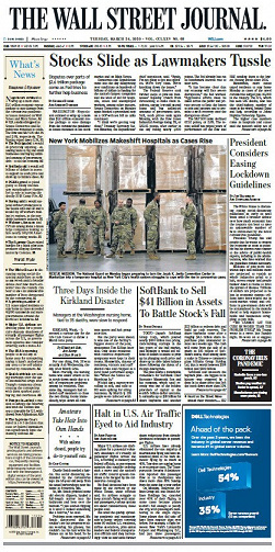 The Wall Street Journal - Tuesday,  March 24, 2020