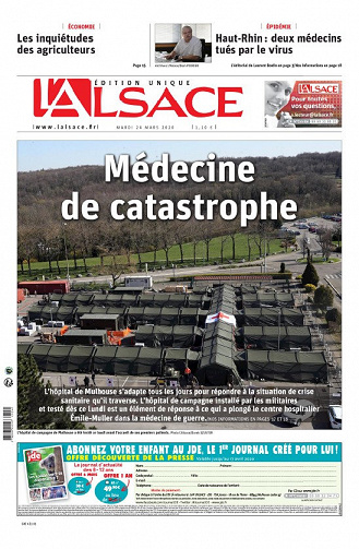 L’Alsace - Mardi 24 Mars 2020