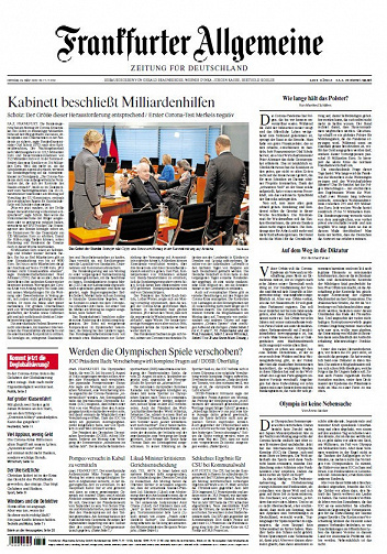 Frankfurter Allgemeine Zeitung - Dienstag, 24. März 2020