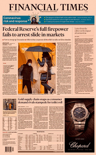 Financial Times Europe - Tuesday,  March 24, 2020