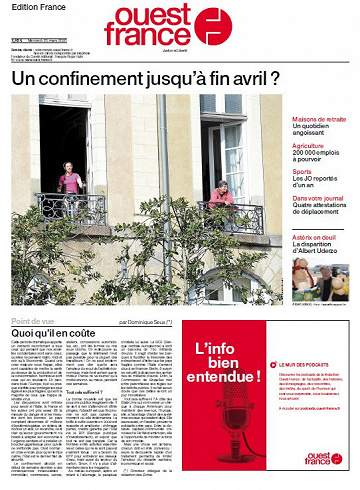Ouest France - Mercredi 25 Mars 2020