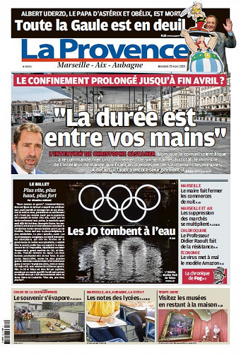 La Provence Marseille - Mercredi 25 Mars 2020