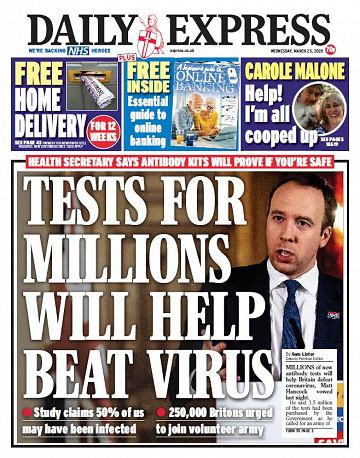 Daily Express - Wednesday, March 25, 2020
