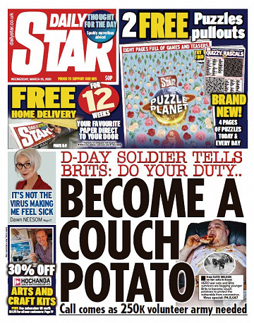 Daily Star - Wednesday, March 25, 2020
