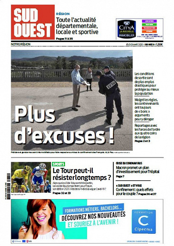 Sud Ouest - Jeudi 26 Mars 2020