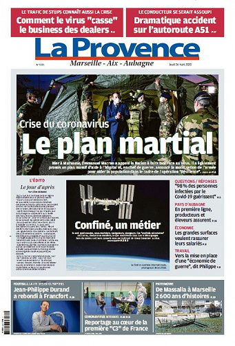 La Provence Marseille - Jeudi 26 Mars 2020