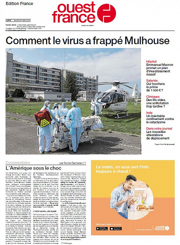 Ouest France - Jeudi 26 Mars 2020