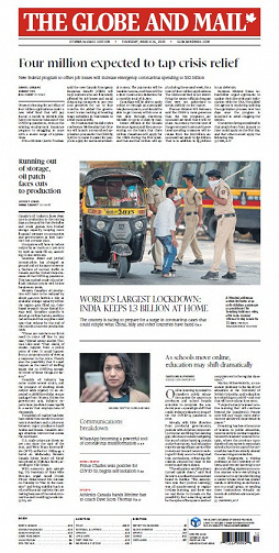 The Globe and Mail (CA) - Thursday, March 26, 2020