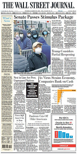 The Wall Street Journal - Thursday, March 26, 2020