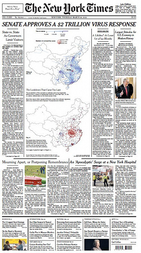 The New York Times - Thursday, March 26, 2020