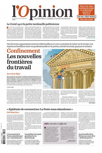 L’Opinion - 27-28 Mars 2020