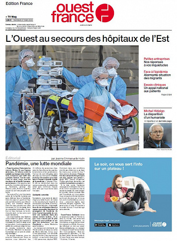 Ouest France - Vendredi 27 Mars 2020