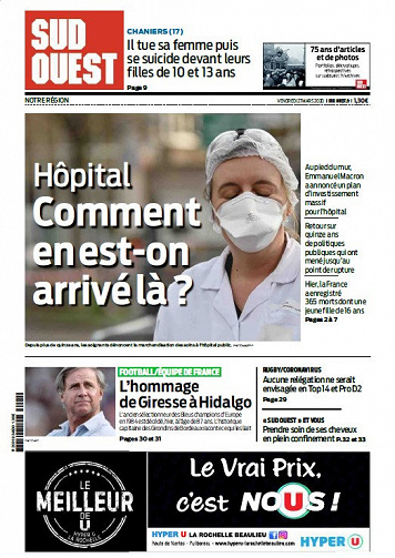 Sud Ouest Sud-Gironde - Vendredi 27 Mars 2020