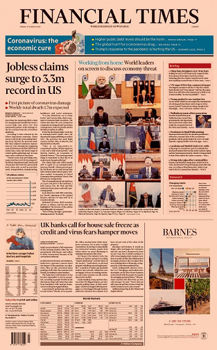 Financial Times (EU) - Friday, March 27, 2020