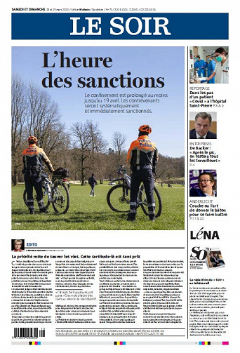Le Soir - Samedi 28 Mars 2020