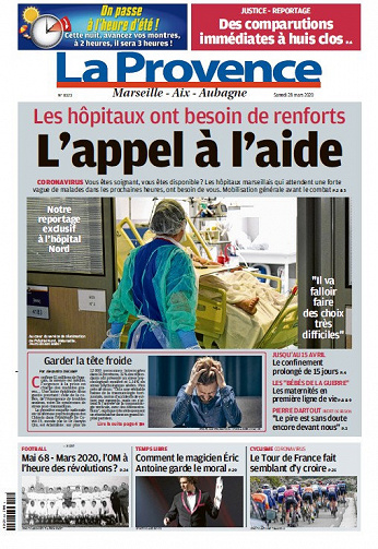 La Provence Marseille - Samedi 28 Mars 2020