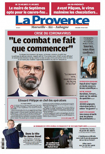 La Provence Marseille - Dimanche 29 Mars 2020