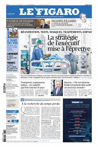 Le Figaro du Lundi 30 Mars 2020