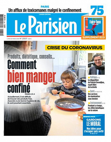 Le Parisien du Lundi 30 Mars 2020
