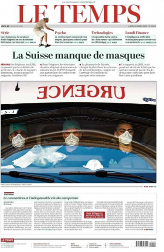 Le Temps - 30 Mars 2020