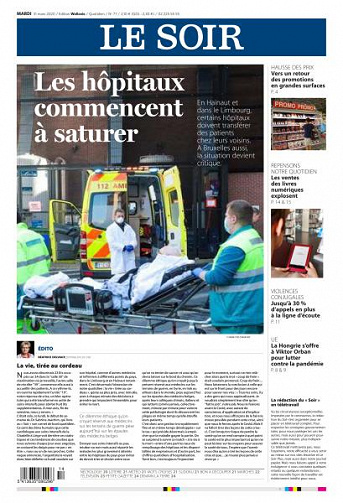 Le Soir - 31 Mars 2020