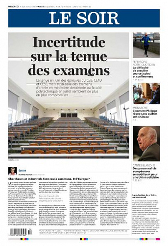 Le Soir - 1 April 2020