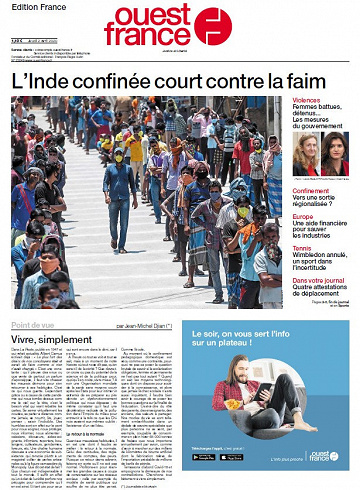Ouest France - Jeudi 2 Avril 2020