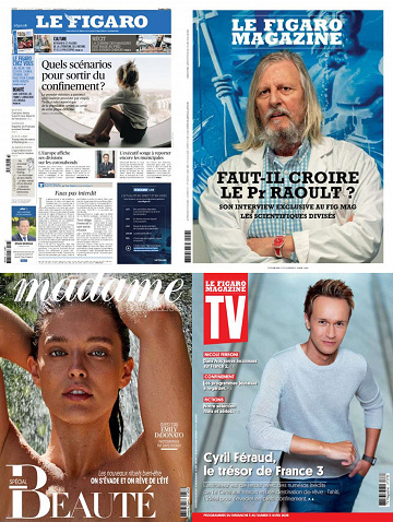 Pack Le Figaro et ses 3 suppléments - Vendredi 3 Avril 2020