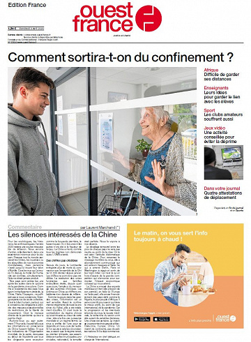 Ouest France - Vendredi 3 Avril 2020