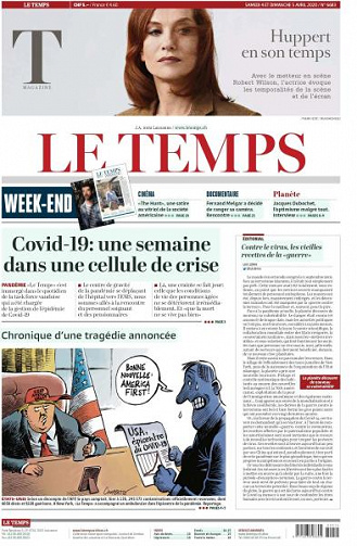 Le Temps - 4-5 Avril 2020