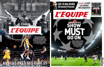 Pack L’Equipe + L’Equipe Magazine - 4 Avril 2020