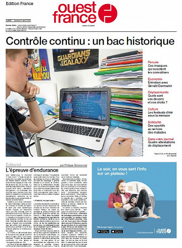 Ouest France - Samedi 4 Avril 2020