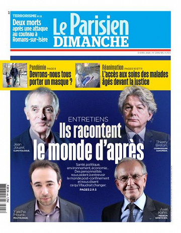 Le Parisien du Dimanche 5 Avril 2020