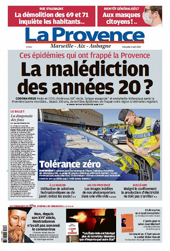 La Provence Marseille - Dimanche 5 Avril 2020