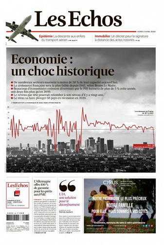 Les Echos du Mardi 7 Avril 2020