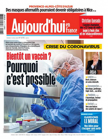 Aujourd’hui en France - 7 Avril 2020